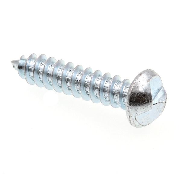 Prime-Line Sheet Metal Screw, One-Way, Round Head No. 12 X 1in Zinc Plated Steel 100PK 9027891 - main